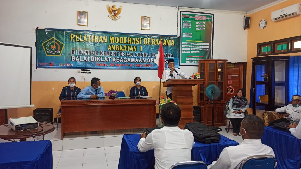 PELATIHAN MODERASI BERAGAMA ANGKATAN I KEMENTERIAN AGAMA KOTA BIMA